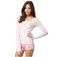 thumbnail image 1 of Camiseta básica Aeropostale con capucha Mujer Rosa Extragrande, 1 of 2