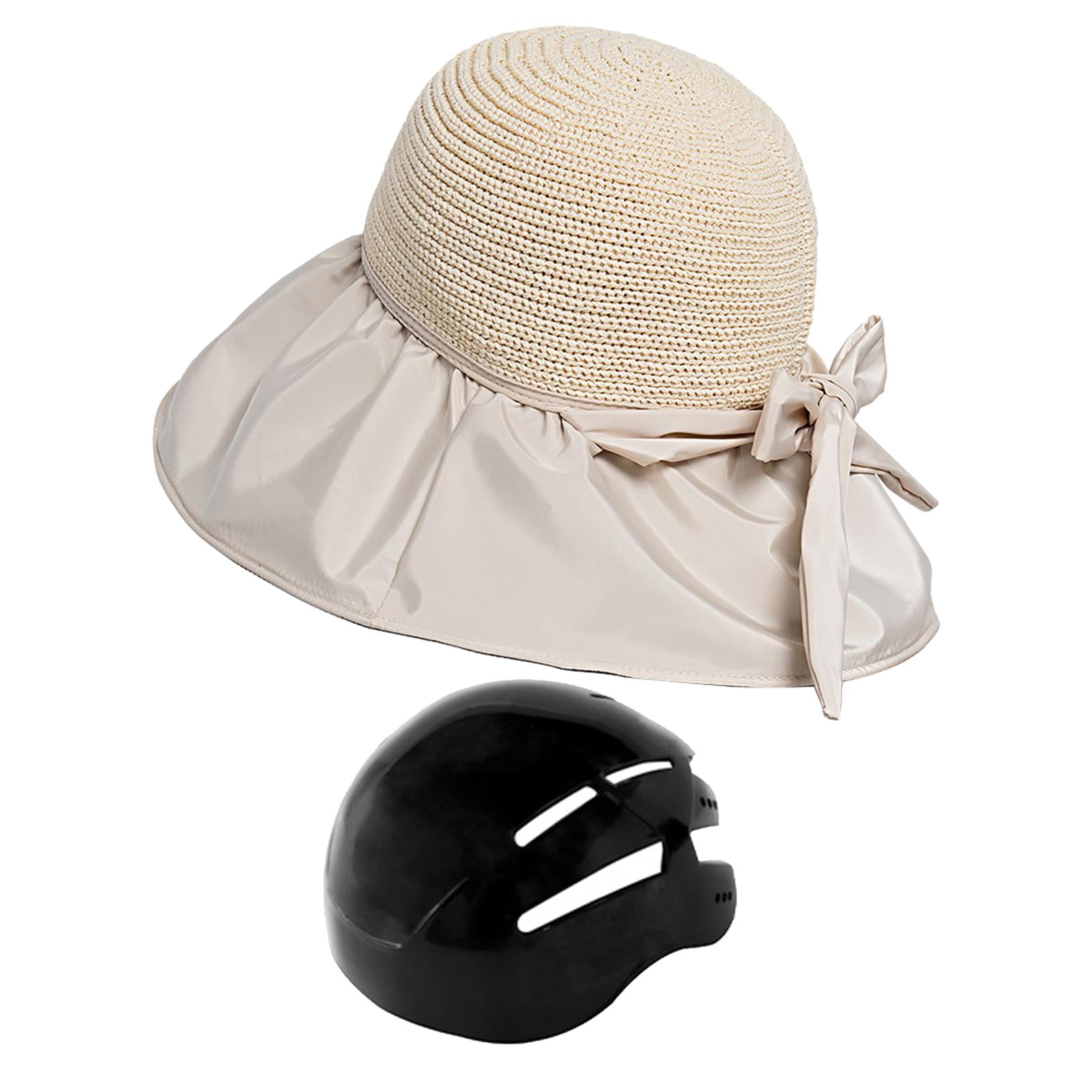 harayaa Bicycle Helmet Cap Surf Bucket Hat Cyclist Helmet Sun Protection Modern Helmet Beige