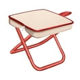 thumbnail image 3 of Silla de pesca, taburete de camping, plegable, resistente, reposapiés, silla de picnic, taburete de camping, asiento para conciertos, patio, viajes, 25x25x26cm, 3 of 8