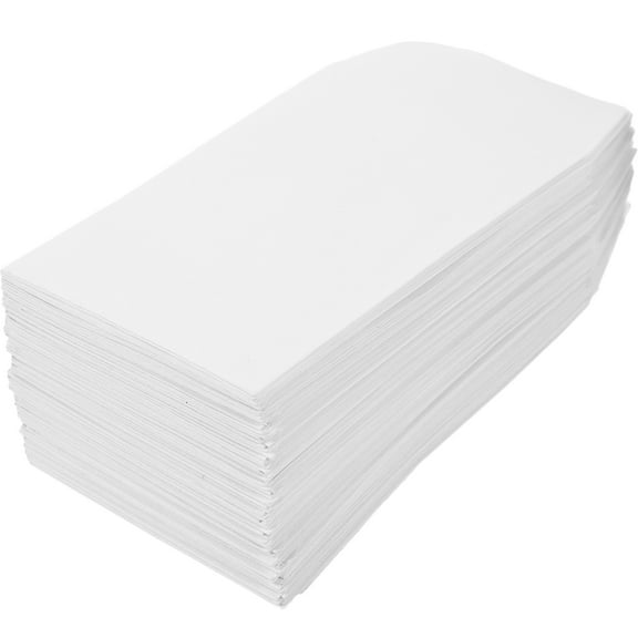 Toyvian 100Pcs Clear Money Envelopes for Cash White Paper Envelopes Perfect for Keys and Cards