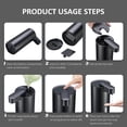 thumbnail image 4 of Automatic Soap Dispenser, Touchless Soap Dispenser, 3 Adjustable Volume Hand Free Soap Dispenser, Bathroom Soap Dispenser, Dish Soap Dispenser for Kitchen Bathroom, Liquid Soap Dispenser Black, 4 of 7