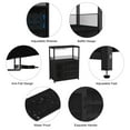 thumbnail image 5 of Acekid Wine Bar Cabinet - Large Capacity Liquor Cabinet with Storage, Adjustable Shelves for Glassware, Sturdy MDF Construction, Easy Assembly Wine Rack Ideal for Dining Room Bar & Kitchen, 5 of 8