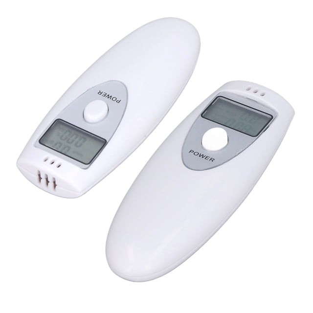 Spptty Portable Alcohol Tester,Digital Alcohol Tester,Portable Alcohol Tester Accurate Breath Alcohol Tester ABS Alcoholic Tester White