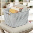 thumbnail image 4 of Sterilite Weave Plastic Storage Basket, Carrying Handles, Set of 6, 4 of 6