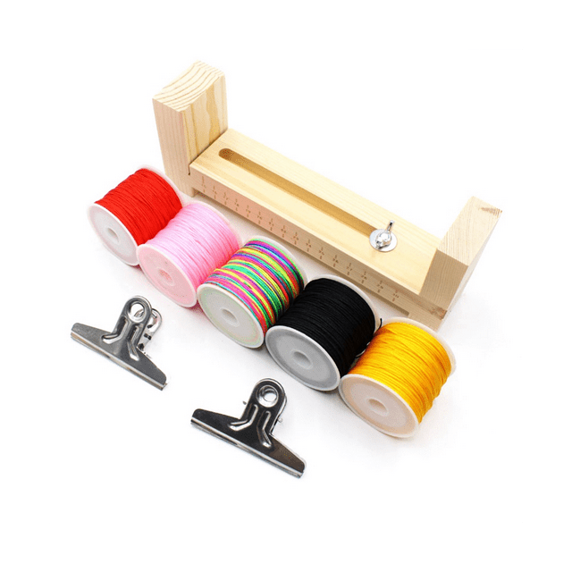 Support de Bracelet en Forme de U, Kit d'Outils de Tressage en Bois pour Bracelets DIY