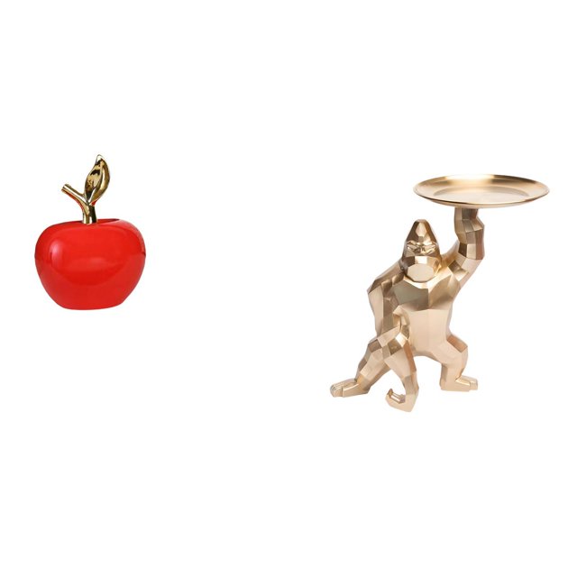 Estatua Escultura de fruta artificial Figura de cerámica Colección de decoración del hogar Bandeja para servir Adorno Hecho de material cerámico durad