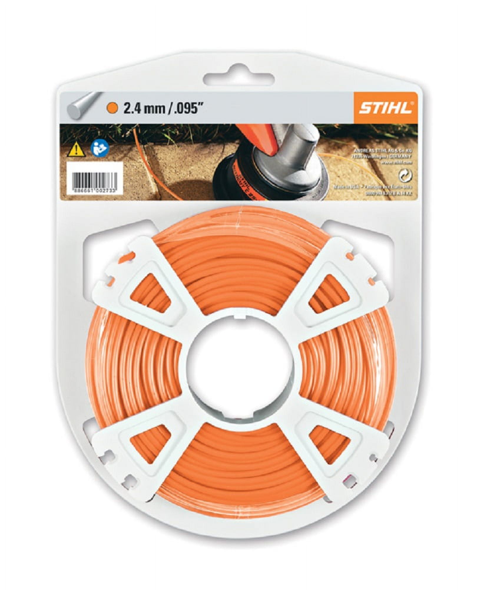 MaxPower Trimmerfaden Rund, 0,2 Cm Dick, 260 M Lang – Für 42 Nachfüllungen, Orange