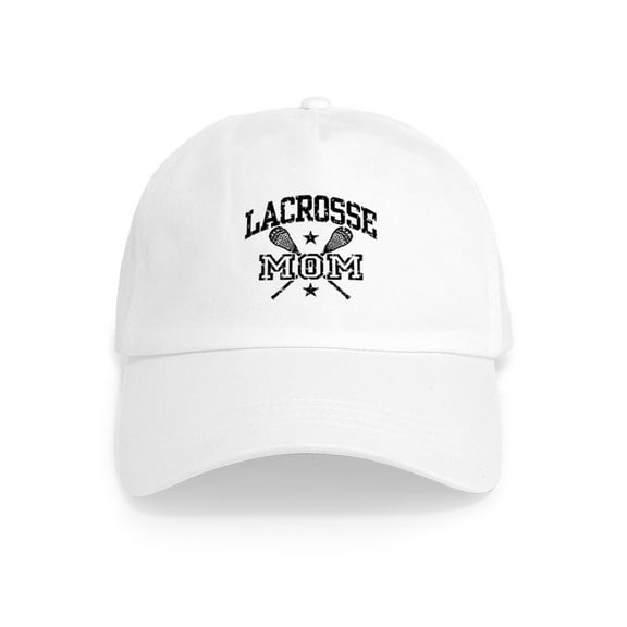 CafePress - Lacrosse Mom Cap - Adjustable 100% Brushed Unisex Casual Cotton Baseball Cap, Beige, 1