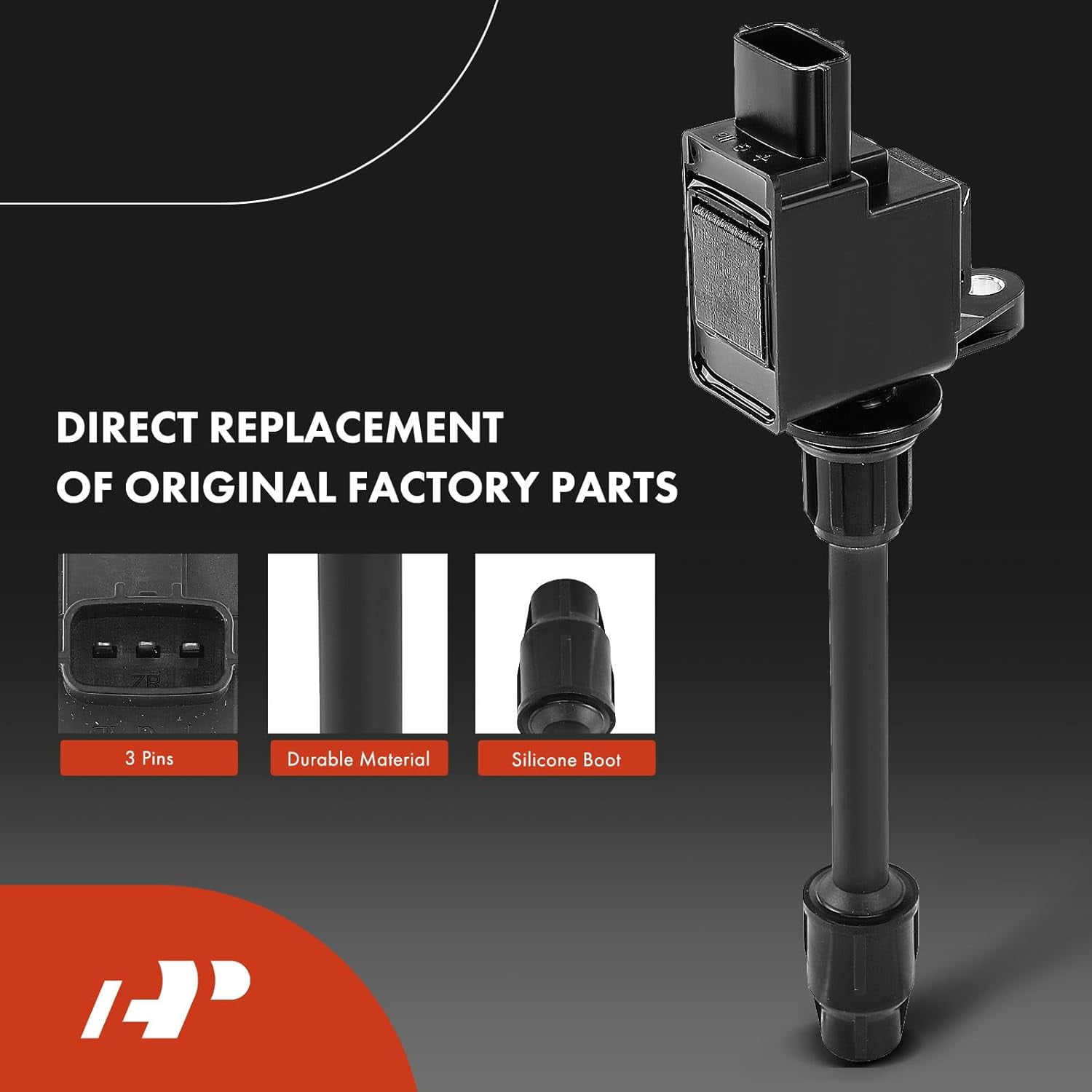 A-Premium Set of 6 Ignition Coil Pack and Iridium Spark Plugs Compatible with Nissan Maxima 2000-2001 & Infiniti I30 2000-2001, 3.0L, Replace# 22448-2Y006, NGK6953