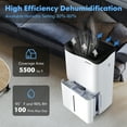 thumbnail image 6 of Costway 36-Pint(DOE) Dehumidifier with Smart App & Alexa Control 5,500 Sq. ft Coverage Area (MAX 100Pint at 95°F, 90%RH), 6 of 10