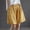 Yellow, variant on JJHGVB Womens Linen Shorts Womens Long Shorts Baggy Shorts Women Long Shorts for Women Flowy Shorts High Waisted Wide Leg Beach Resort Pants Below the Knee Pedal Pushers for Women Blue L