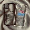 thumbnail image 3 of Funny Schedule Plan Things To Do Phone Case For iPhone 14 15 13 16 Pro Max 11 12 XR XS SE20 7Plus Letter Quotes Clear Hard Cover Style 3 For iPhone 15Pro, 3 of 5