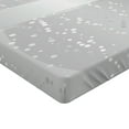 thumbnail image 2 of Ambesonne Grey Fitted Sheet 2 Pcs Set, Waves Dots Xmas, Twin XL, Grey White, 2 of 3