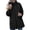 Black C, variant on Long Wind Breaker Jacket Womens Hooded Lightweight Waterproof Jackets Outdoor Travel Rain Coat with Pockets Black C XXL