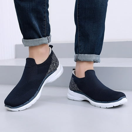 

Gubotare Mens Casual Shoes Men s Sneakers Fashion Casual Shoes Dress Sneaker Oxford Shoes Blue 10