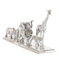 thumbnail image 4 of Deco 79 Polystone Safari Animals Sculpture 27"" X 6"" X 13"" Silver, 4 of 5