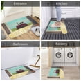 thumbnail image 5 of Yiaed Elehpant And A Giraffe Looking At The Sea Print Flannel Doormat Mat Outdoor Indoor Door Mats,Welcome Matt Outdoor Front Door Mat Doormat Outdoor Mat Outdoor Mat,16"x24", 5 of 7