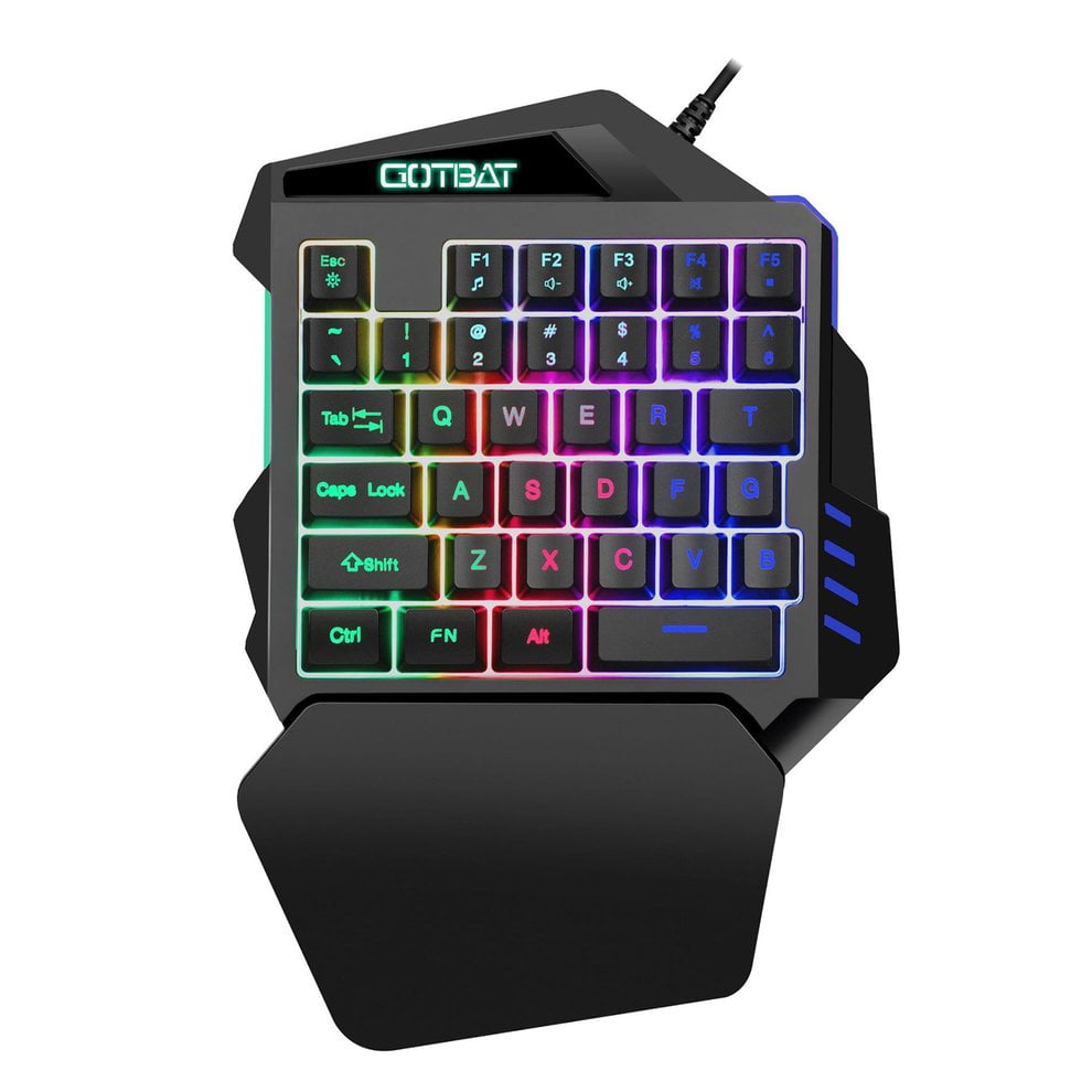 G94 One-hand Gaming Keyboard Mechanical With Rgb Lighting With Wrist 