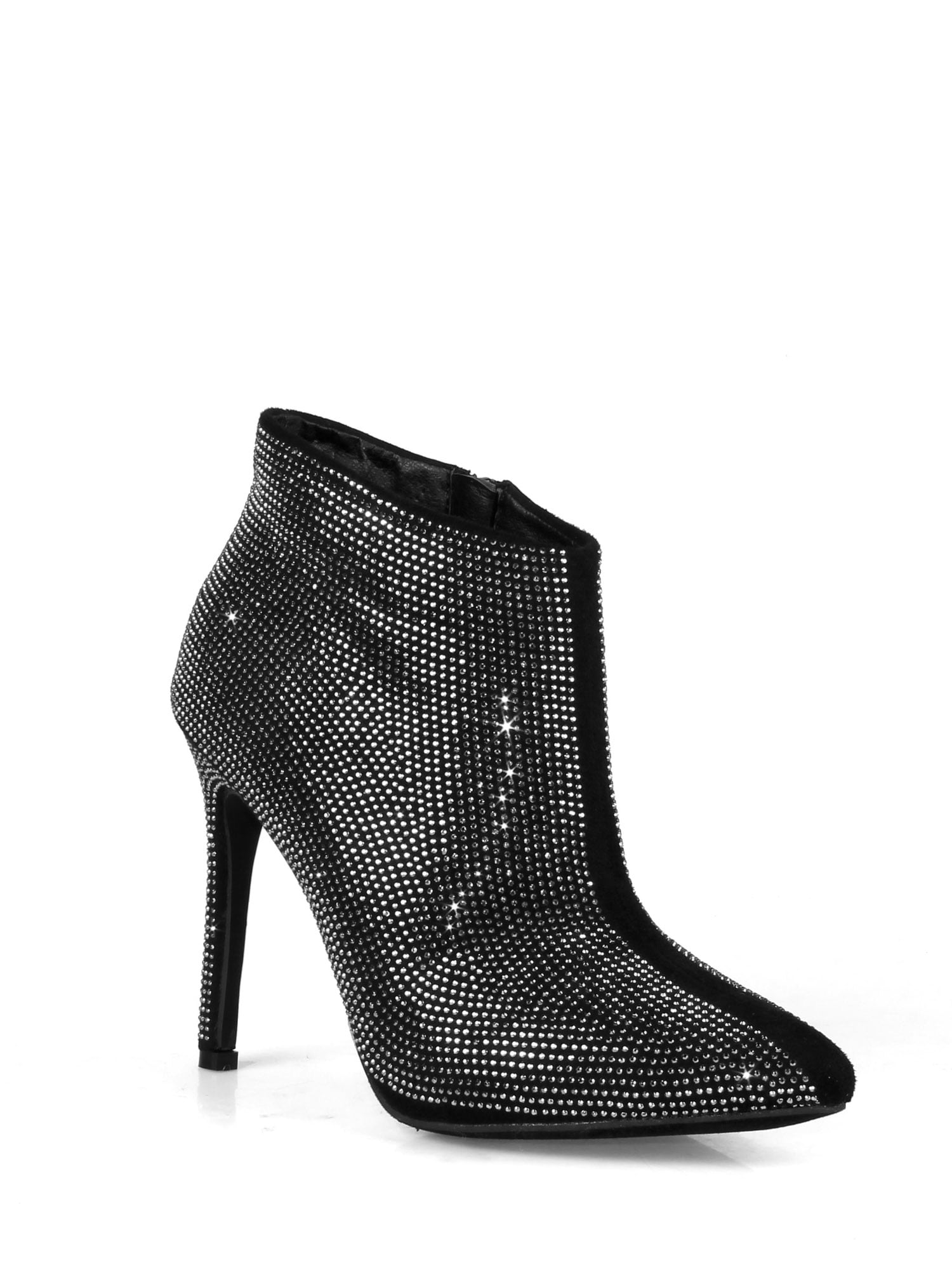 womens black dress booties