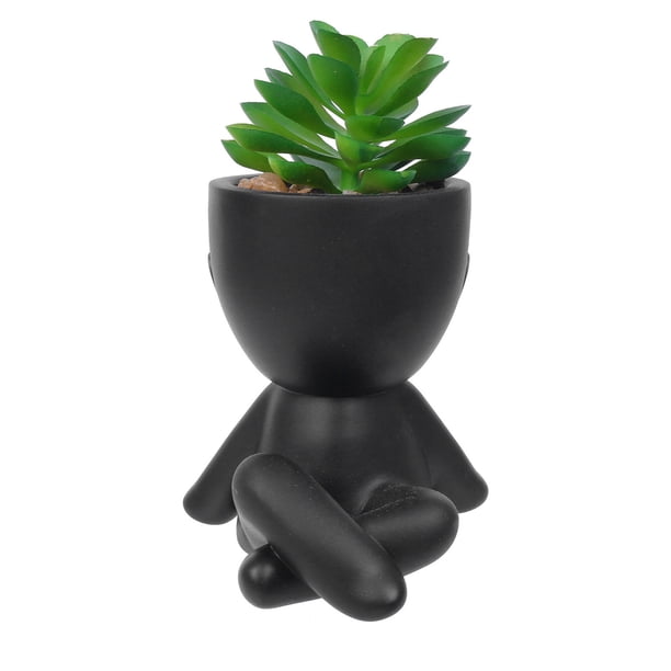 Mini macetero Lazy Man con maniquí Macetas decorativas de fácil cuidado