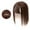 Dark Brown, variant on Niceme Hair Toppers Silk Base Crown Topper,Real Human Hair Topper with Bangs Mono Base Crown Topper Hair Piece Clip in on Hair, Human Hair Top Hairpieces Extension Hair Toupee