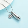 thumbnail image 5 of Cremation Jewelry Paw Print Urn Necklaces for Human Pet Ashes Cylinder Urn Pendant Keepsake Memorial Ash Locket Holder Necklace for Men Women, 5 of 7