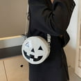 thumbnail image 2 of Halloween Devil Pumpkin Crossbody Bag with Chain Strap - Trendy Faux Leather Shoulder Bag for Women, Spacious Gothic Purse for Party & Everyday Use, Unique Holiday Accessory & Fashion Gift, 2 of 9