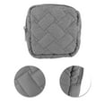 thumbnail image 4 of Unique Bargains 1 Pc Lady Portable Square Lipstick Bag for Outdoor Activities Gray Polyester, 4 of 6