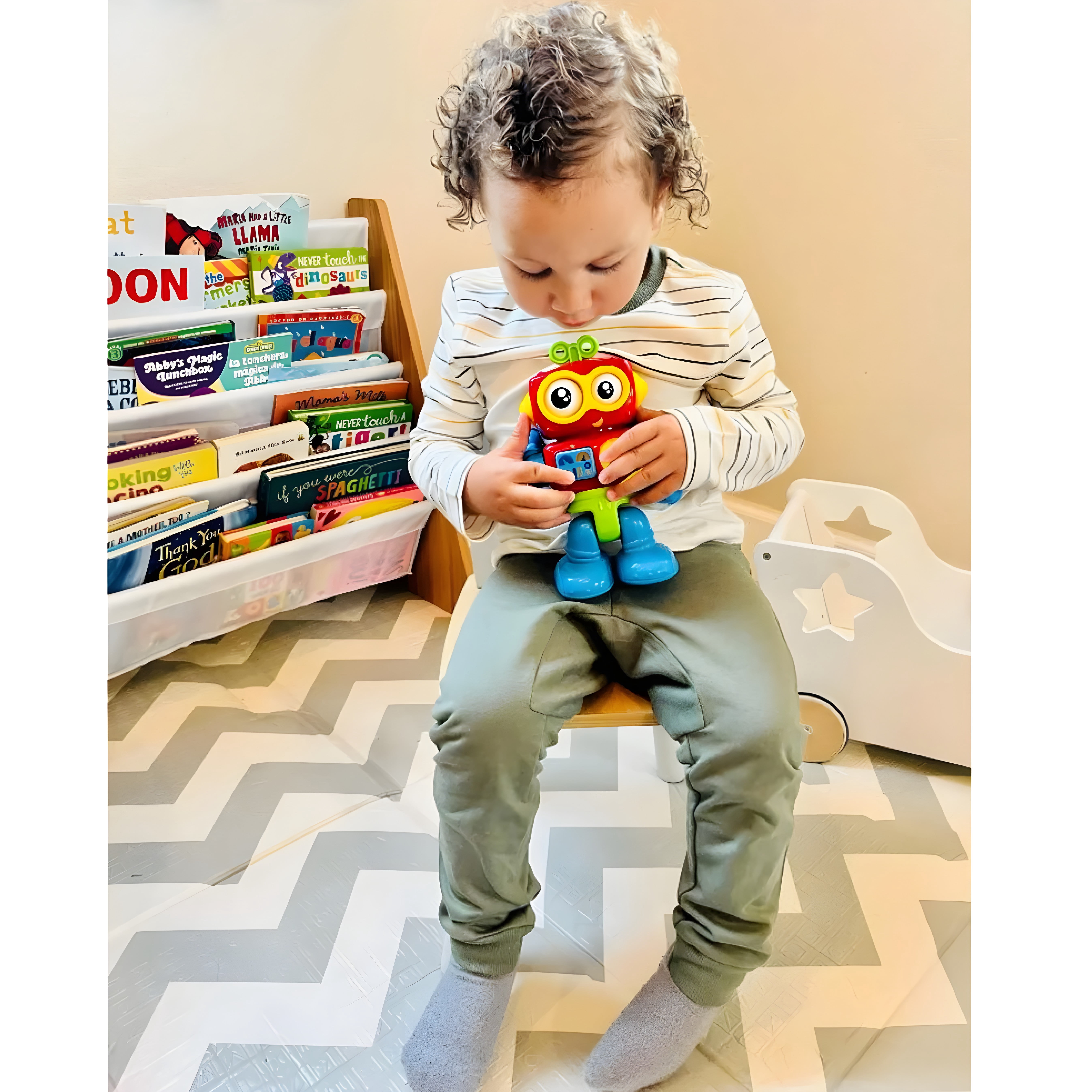 Harayaa – Mini Robot Aspirateur Jouet – Balai électrique Pour Enfants – Jeu De Rôle Ménage – Nettoyage Simulateur – Dès 3 Ans