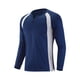 thumbnail image 3 of Camiseta de entrenamiento de manga larga con media cremallera para hombre, top transpirable de verano - Poliéster (L-XXXXXL), 3 of 4