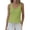 Green-08, variant on Women's Ribbed Knit Scallop Trim Tank Top V-Neck Sleeveless Casual Cami Fitted Summer Basic Top