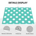 thumbnail image 3 of Fotbe Teal Turquoise And White Polka Dot Alfombrilla de Secado para Cocina con Estampado, 18x24 Pulgadas, 3 of 7