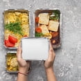 thumbnail image 5 of VEZEE 1-lbs Disposable Aluminum Oblong Foil Pan 500 Pcs With Board Lids, 5 of 5