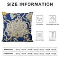 thumbnail image 5 of Royal Blue European Pillow Covers  Silk Euro Shams, Nature &amp; Floral, Medallion, Sequins Embellished, Modern Euro Pillowcases Easter - Turkey Treasure, 5 of 5