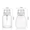 thumbnail image 3 of Walbest 250ml (8.8 oz) Press Bottle Push Down Empty Pump Dispenser for Nail Polish & Makeup Remover Liquid Bottle, Leak-proof Plastic Press Pumping Empty Bottle, 3 of 7