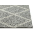 thumbnail image 4 of Well Woven Madison Shag Trellis Moroccan Area Rugs, Light Gray, 4 of 6