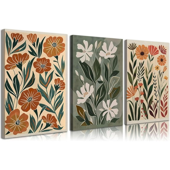 Pink Peony Floral Canvas WallButterfly Blossom Posters Prints Watercolor Bouquet Wall Decor Pictures For Living Room Classroom Bedroom Decoration Unframed