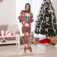 thumbnail image 7 of FORMRS Onesies Pajama for Adults Unisex Hoodie Winter Jumpsuit One Piece Sleepwear, Sizes S-2XL, Vibrant Red Tartan Pattern, 7 of 7