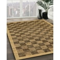 thumbnail image 3 of Ahgly Company Machine Washable Indoor Round Abstract Gold Area Rugs, 4' Round, 3 of 7