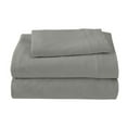 thumbnail image 4 of Brooklyn Flat Jersey Knit Sheet Set, Grey, Twin, 4 of 4