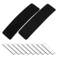 thumbnail image 1 of Raindrops 100Pcs Black Nylon Hook Loop Strips with Strong Adhesive for Home Sofa Fixing, 1 of 8