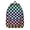 Rainbow Checkered Pattern, variant on Rainbow Checkered Pattern Backpack for School, Cute School Bag with Adjustable Shoulder Straps and Padded Back, 15.7"x11.8"x5.5"