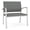 Gray, variant on Newport Reception Waiting 18.5" Bariatric Chair / Silver Steel / Navy Blue