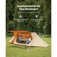 thumbnail image 2 of KFFKFF Camping Hot Tent, Lightweight Bushcraft Tent with Stove Jack & 2 Tarp Poles, Waterproof Winter Hot Tents Shelters, Portable 4 Season Tents, 2 of 9