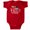 Red, variant on Inktastic My Daddy Did It and He Did It for Me with Graduation Cap Boys Baby Bodysuit