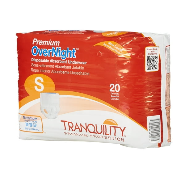 Tranquility Premium OverNight Pull On Small Disposable Heavy Absorbency