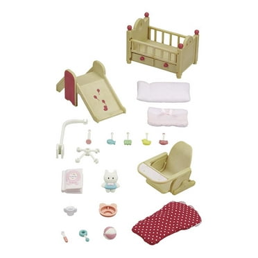 Sylvanian Families Baby Care Kit Doll Playsets with Movable Crib