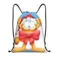 thumbnail image 1 of Pofeuu Garfield for Water-Resistant 210D Drawstring Bag Compact Foldable Design Gym Yoga Travel Essentials Lightweight Carryall-Small, 1 of 6