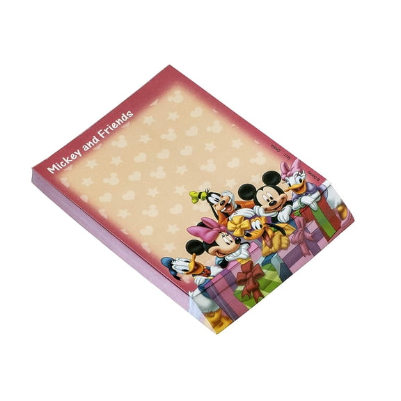 Notepad - Disney - Mickey & Gang Red New 85082