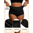 thumbnail image 4 of GAI YI Women's High-Waist Tummy Control Girdle Panties Black Jacquard Ladies Panties for Women Full Coverage Underwear 2Black+2Black M, 4 of 7